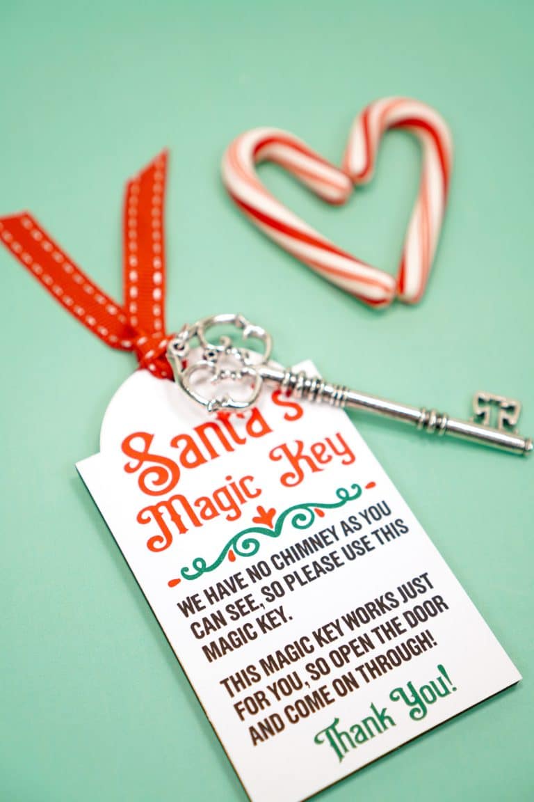 Santa S Magic Key Printable Tag SVG File Happiness Is Homemade