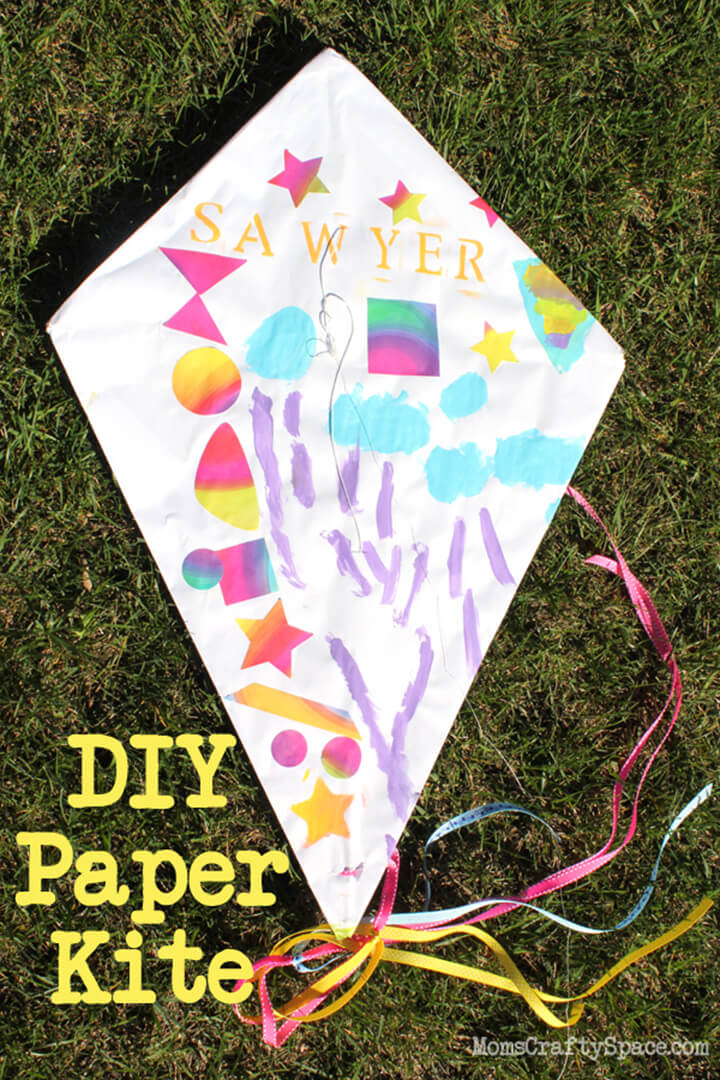 Kids Craft: DIY Paper Kite - Happiness is Homemade