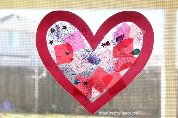  24Pcs Valentines Heart Paper Suncatcher for Kids, Stained Glass  Effect Heart Paper Suncatchers Heart Shaped Tissue Paper Craft DIY Window  Art, Classroom Art Craft, Valentine's Day Party Game Supplies : Arts