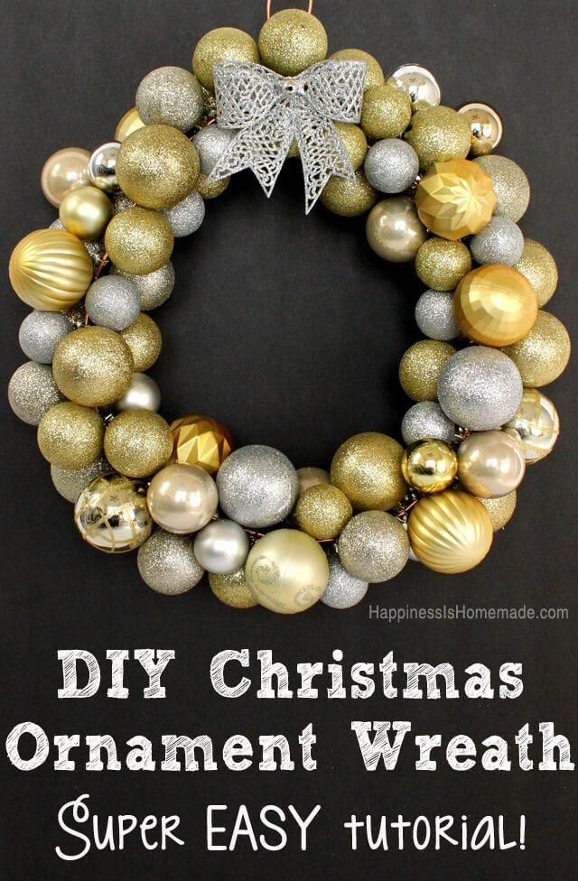 Christmas DIY: Ornament wreath