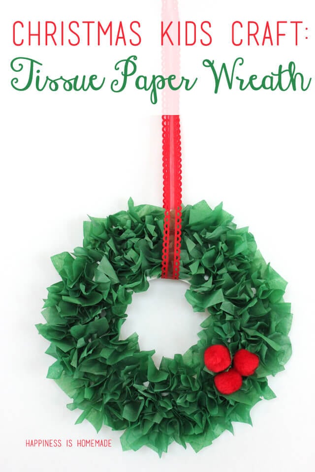 diy paper christmas wreath