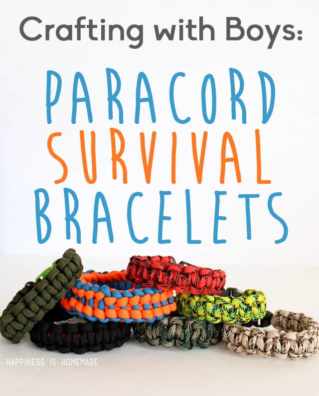 Learn How to Make Paracord Bracelets - Happiness is Homemade