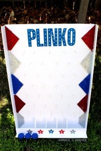 DIY Backyard Plinko Party Game - Happiness is Homemade