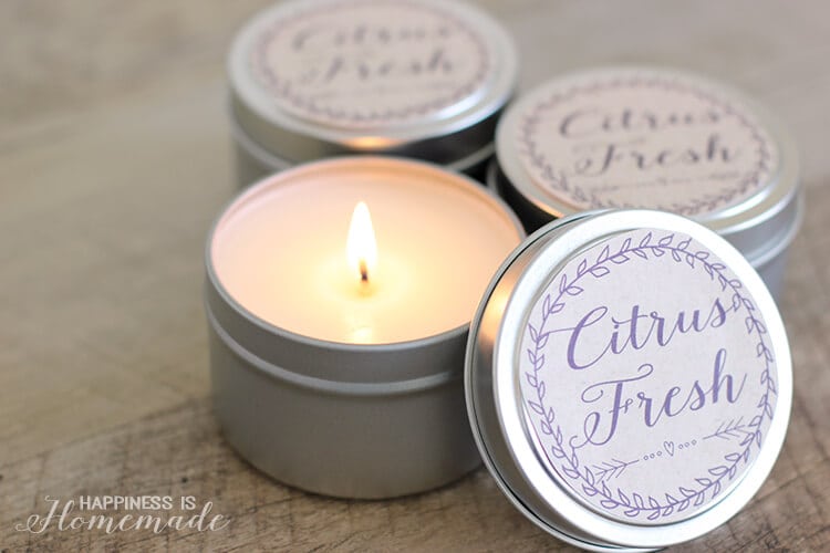 Simple scented candles could be your new go-to DIY gift