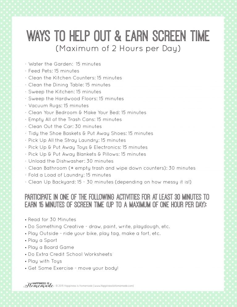 printable-chore-list-to-earn-screen-time-happiness-is-homemade