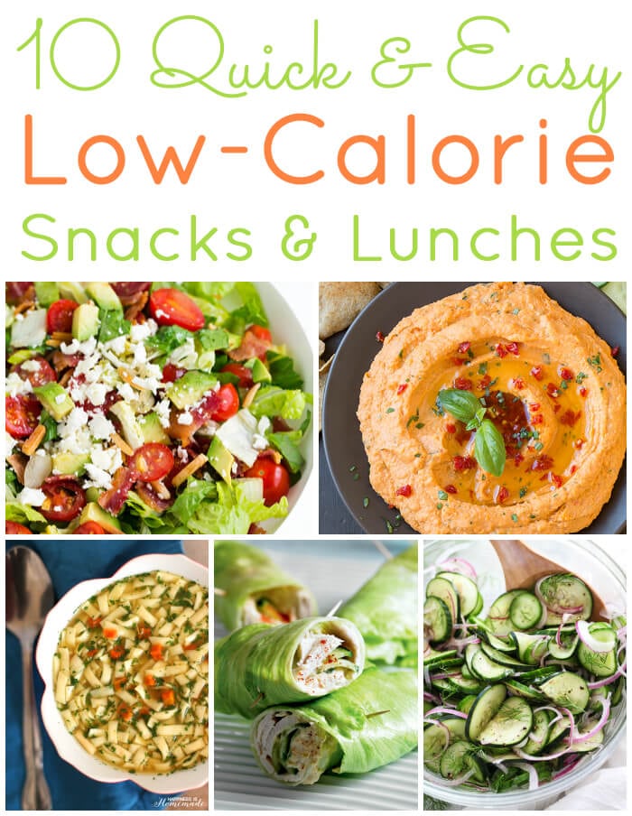 10 Quick Low-Calorie Snacks & Lunches - Happiness is Homemade