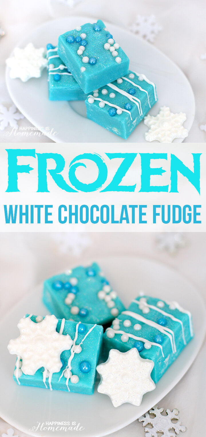 Easy White Chocolate Fudge Snowflakes