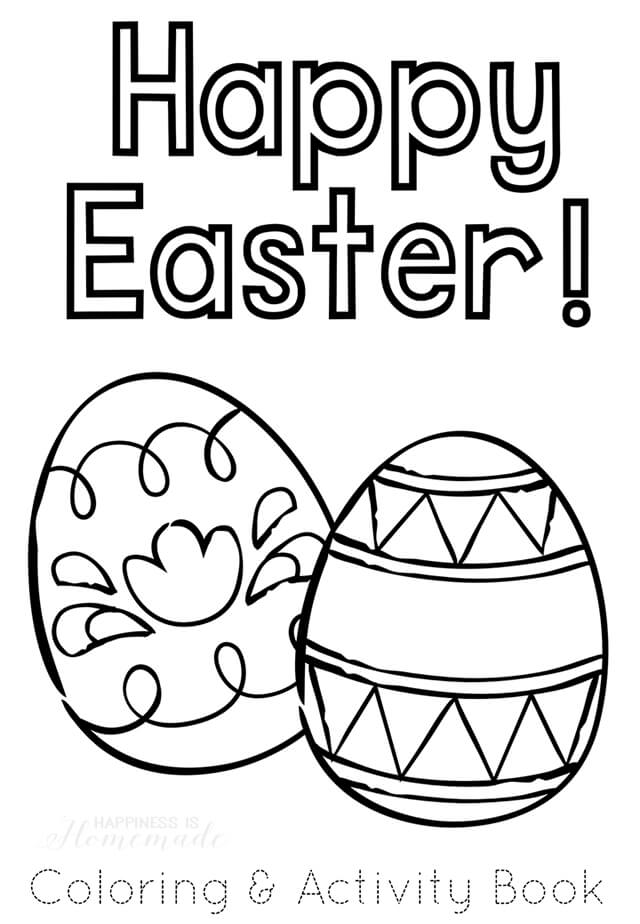 Download Printable Easter Coloring Book - Happiness is Homemade