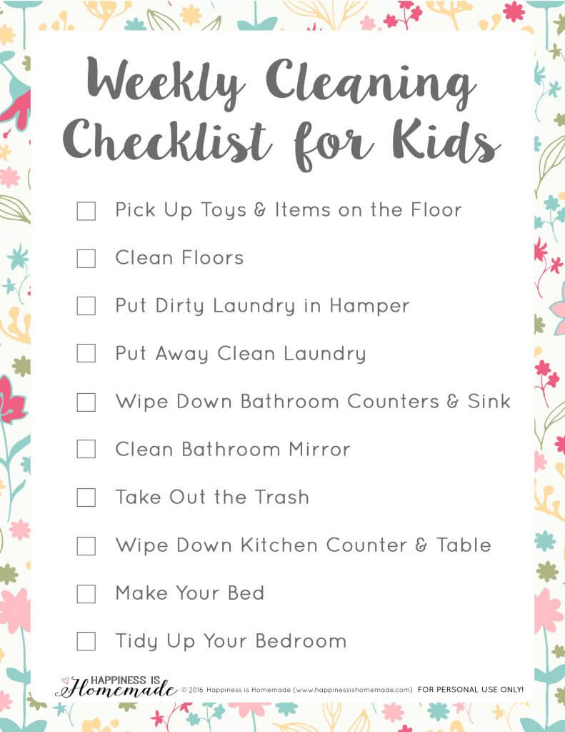 Spring Cleaning for Kids