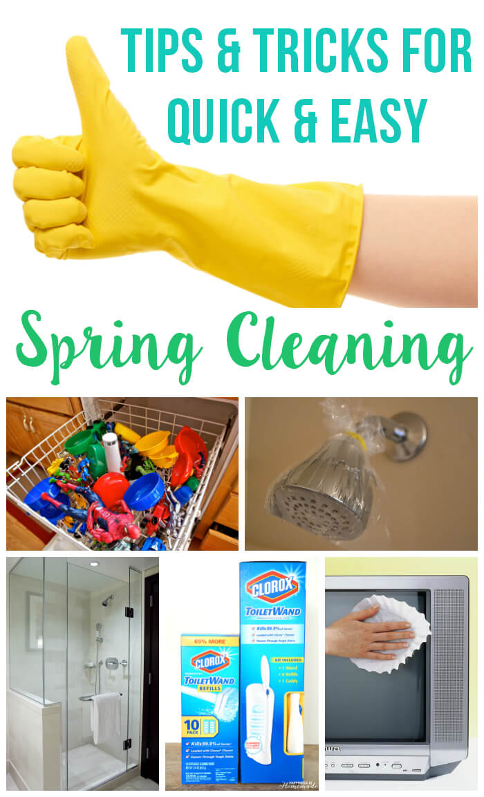 Clever Spring Cleaning Tips & Hacks - Happiness is Homemade