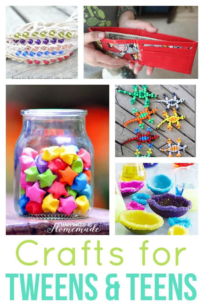 https://www.happinessishomemade.net/wp-content/uploads/2016/05/40-Easy-Crafts-for-Tweens-and-Teens.jpg