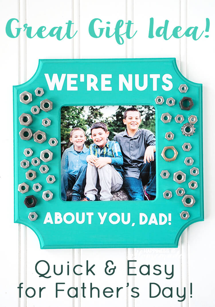 We're Nuts About You Father's Day Photo Frame Gift Idea