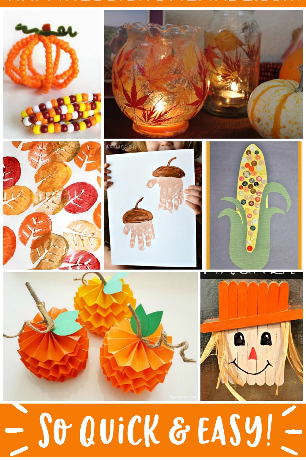 30+ Easy Fall Kids Crafts That Anyone Can Make! - Happiness is