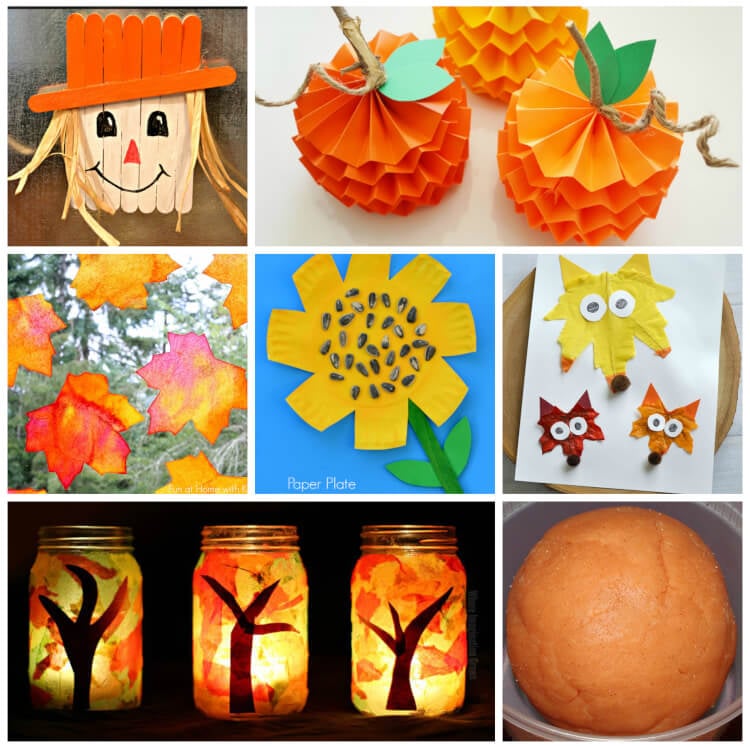 Easy Fall Kids Crafts That Anyone Can Make Happiness Is Homemade