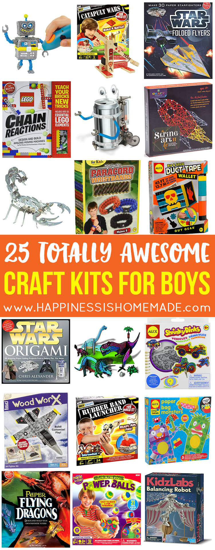 25 Awesome Craft Kits for Boys - Happiness is Homemade