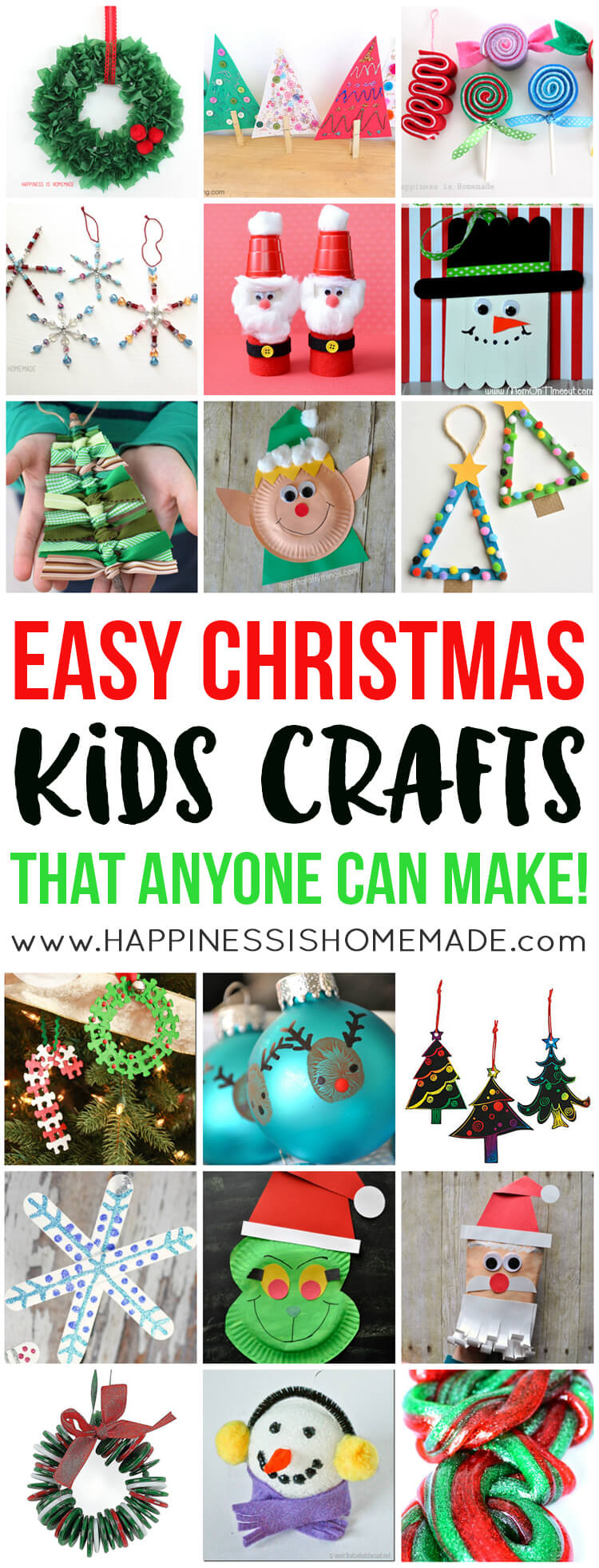 easy christmas crafts for kindergarten