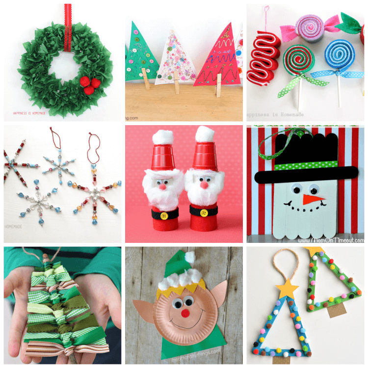 Easy Christmas Kids Crafts that Anyone Can Make! - Happiness is Homemade