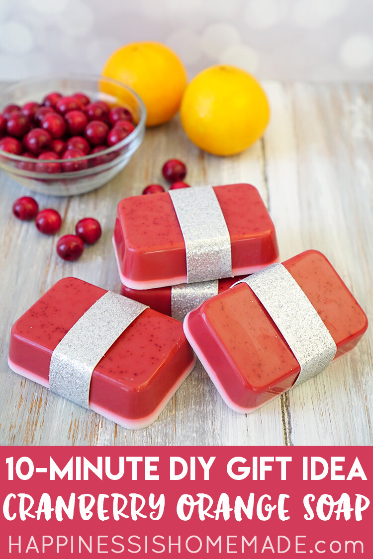 10-Minute DIY: Cranberry Orange Soap - Happiness is Homemade