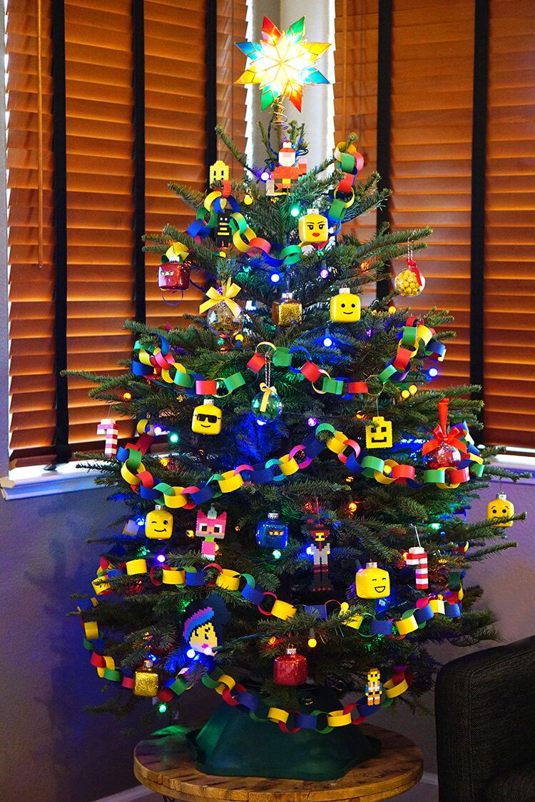 Kids\' LEGO Themed Christmas Tree - Happiness is Homemade