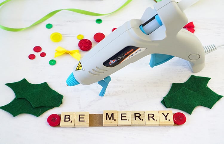 Personalized Ornament Craft (Free Printable Scrabble Tiles) 