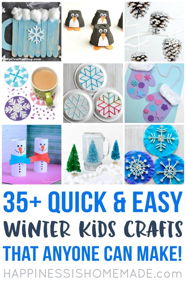 30+ Easy Snowflake Crafts Kids Will Love to Make