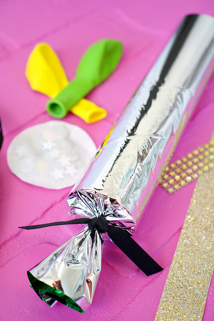 DIY New Year's Eve Party Crackers - Happiness is Homemade