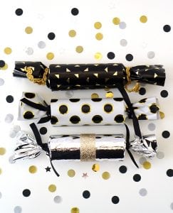 DIY New Year's Eve Party Crackers - Happiness is Homemade