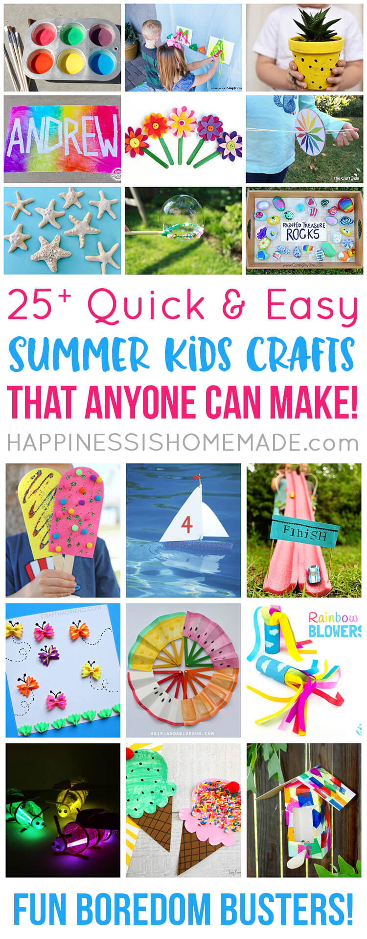 https://www.happinessishomemade.net/wp-content/uploads/2017/06/25-Quick-and-Easy-Summer-Kids-Crafts-That-Anyone-Can-Make.jpg