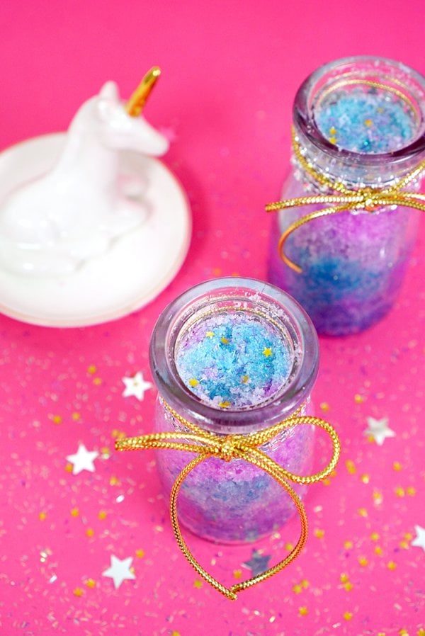 DIY Unicorn Sugar Scrub - Happiness is Homemade