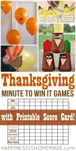 Thanksgiving Mad Libs Printable Game - Happiness is Homemade