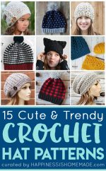 Crochet Hat Patterns - Happiness is Homemade