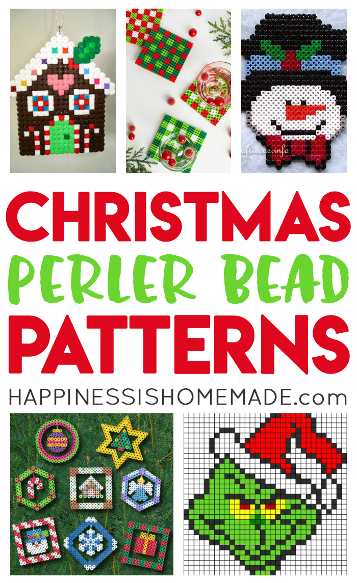 Christmas Perler Bead Patterns & Ideas Happiness is Homemade