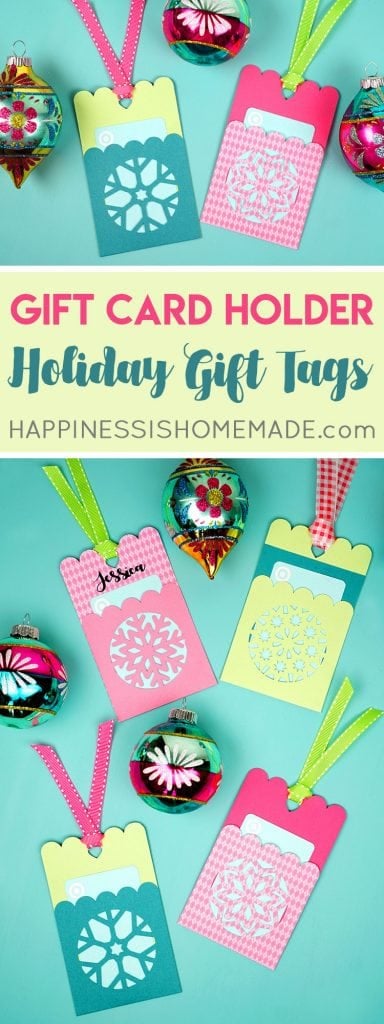 Snowflake Gift Card Holder Tags + Christmas SVG File - Happiness is ...