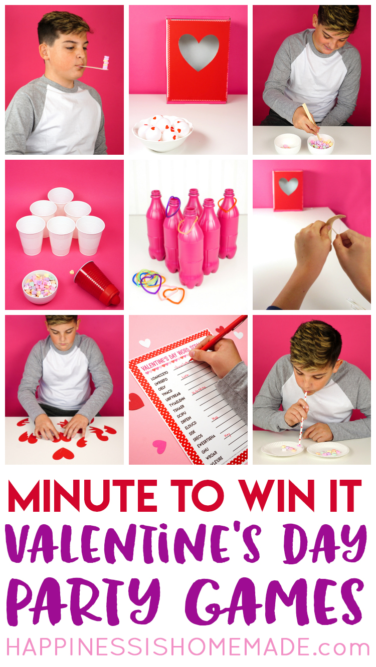 Valentine Minute to Win It Games - Happiness is Homemade