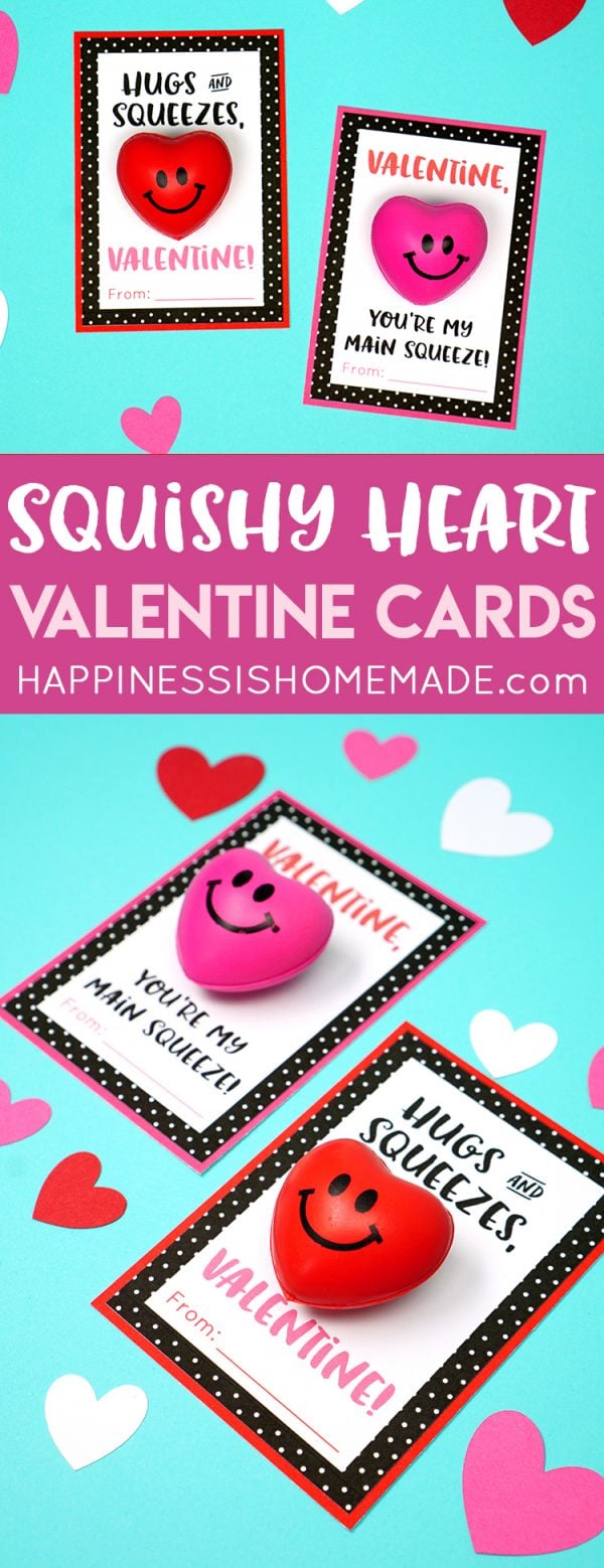 Squishy Heart Valentine Cards - Happiness is Homemade