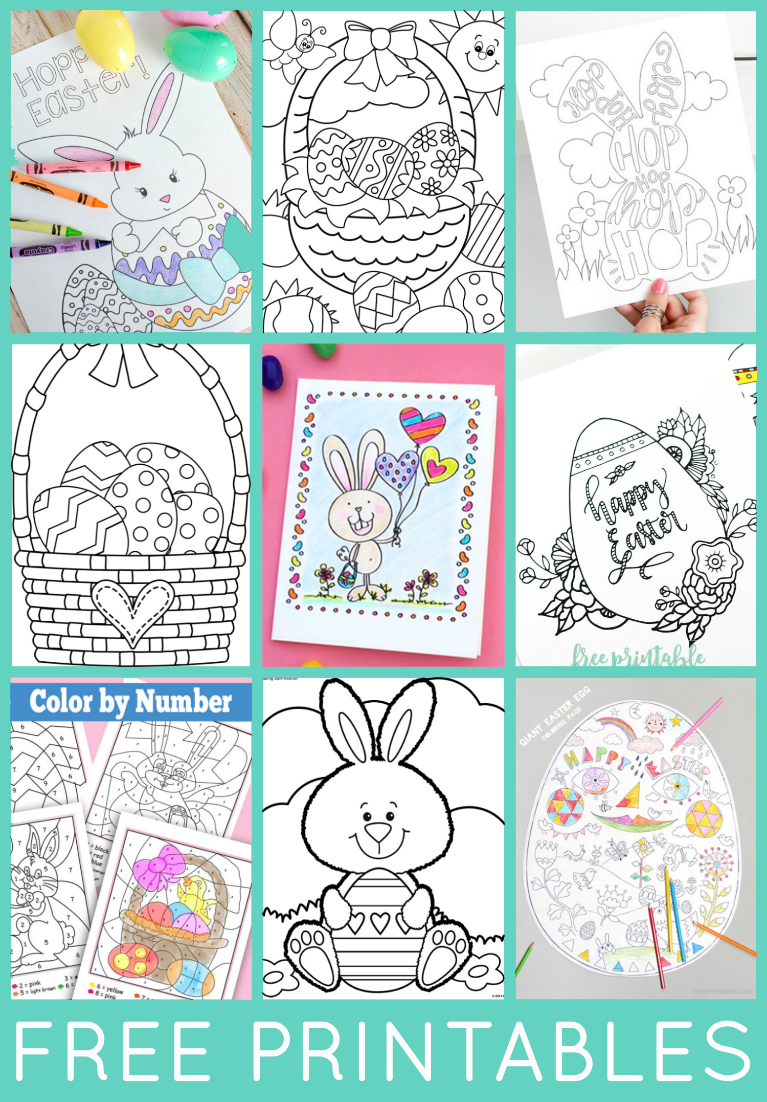 Free Printable Easter Coloring Pages are fun for kids of all ages Easter egg coloring