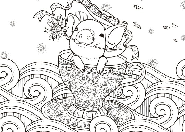 free adult coloring pages  happiness is homemade