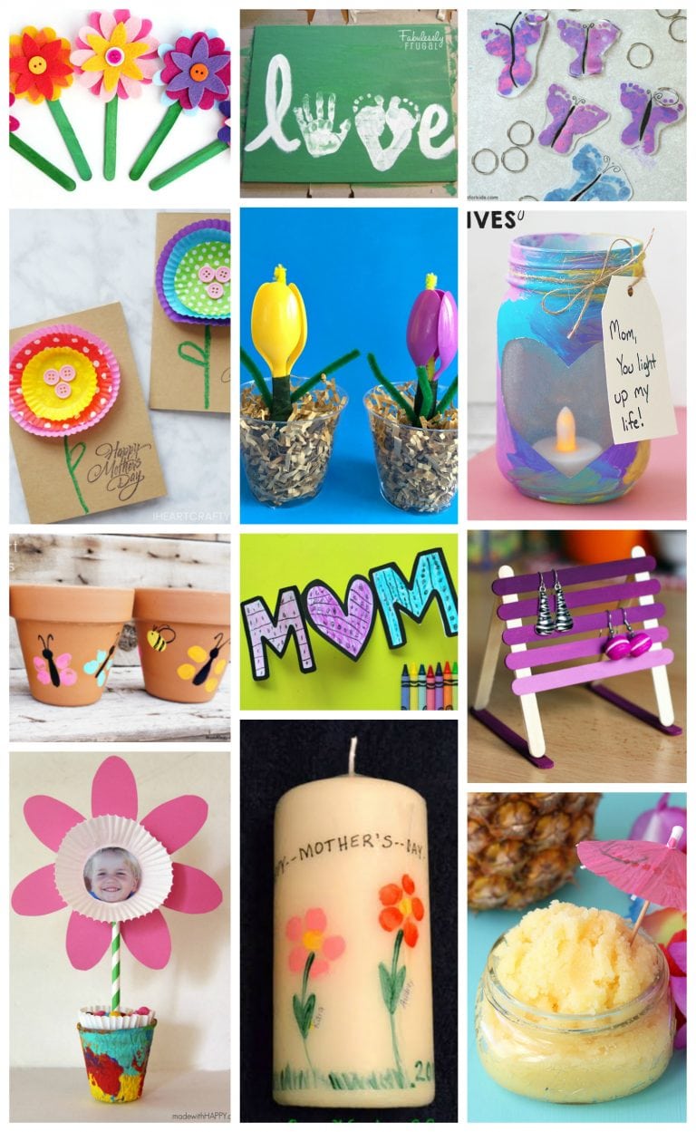 20+ Easy Mother's Day Crafts for Kids - Happiness is Homemade