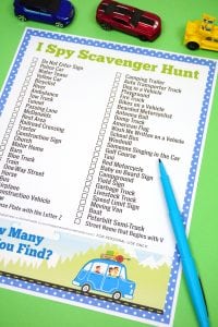 Road Trip Games: I Spy Scavenger Hunt - Happiness is Homemade