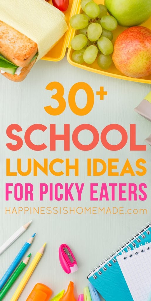 25 School Lunch Ideas for Kids - Happiness is Homemade