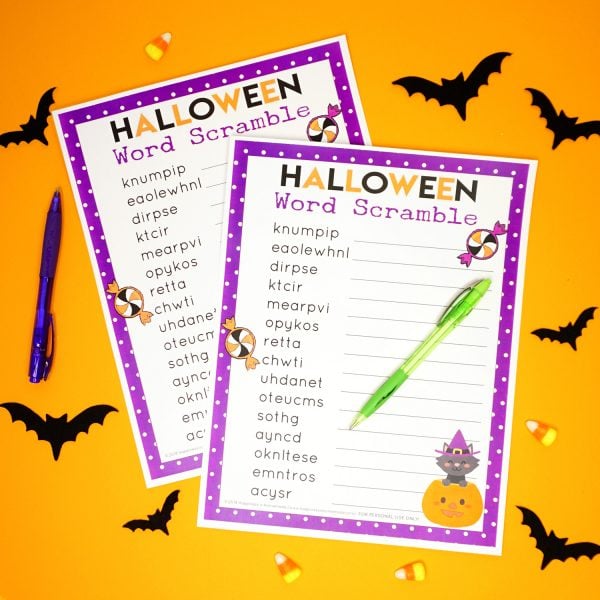 Free Printable Halloween Games - Happiness is Homemade