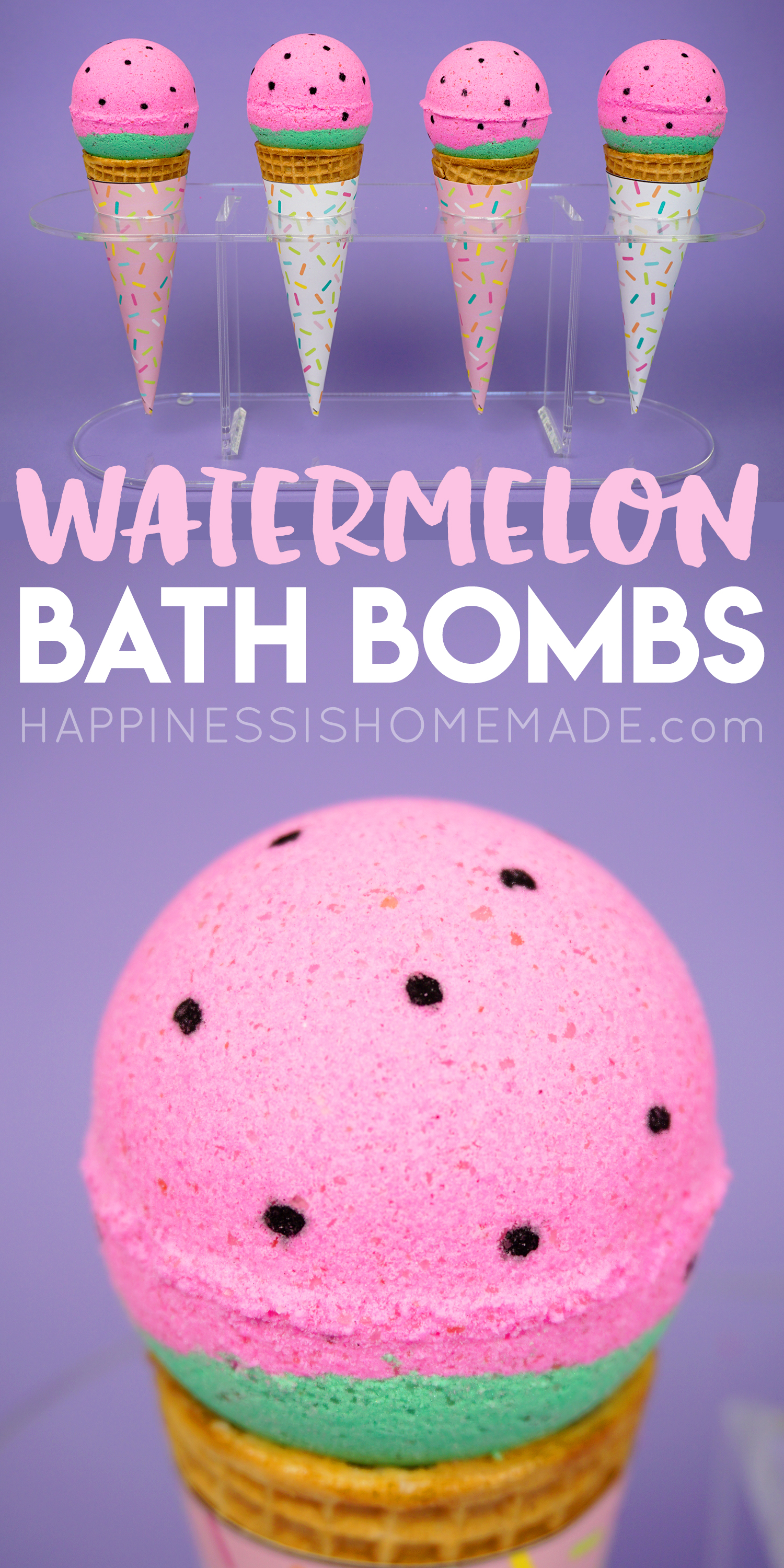 How to Make a Watermelon Bath Bomb - Everything Pretty
