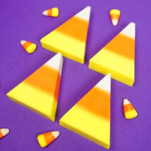 Easy DIY Candy Corn Soap - Happiness is Homemade