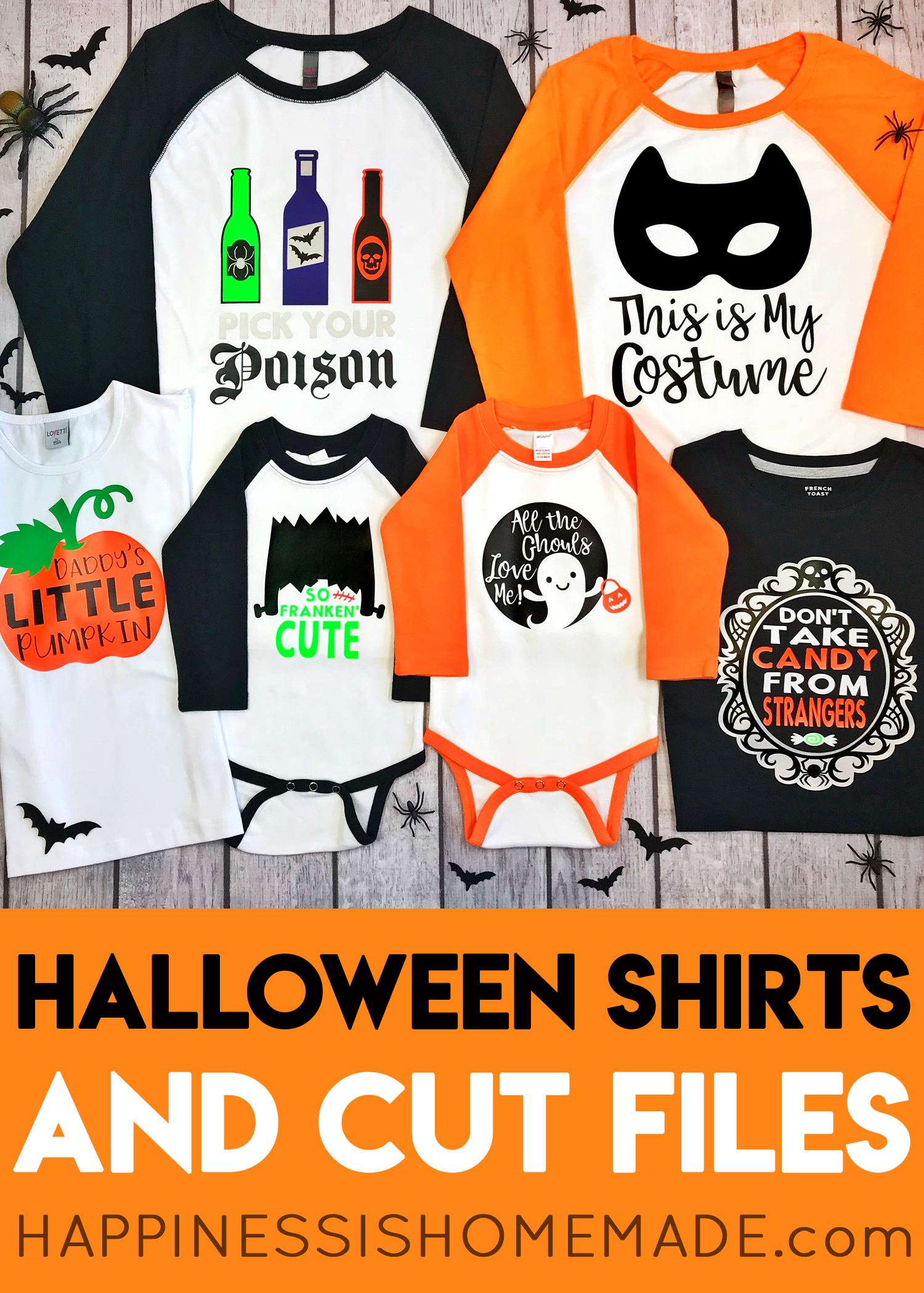 Cute Halloween Shirt Collection with Cricut  Happiness is Homemade