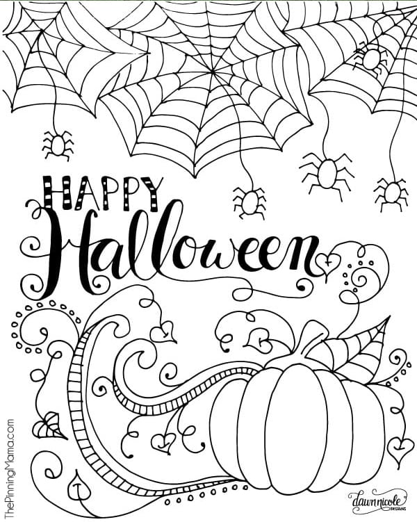 Free Halloween Coloring Pages For Adults Kids Happiness Is Homemade