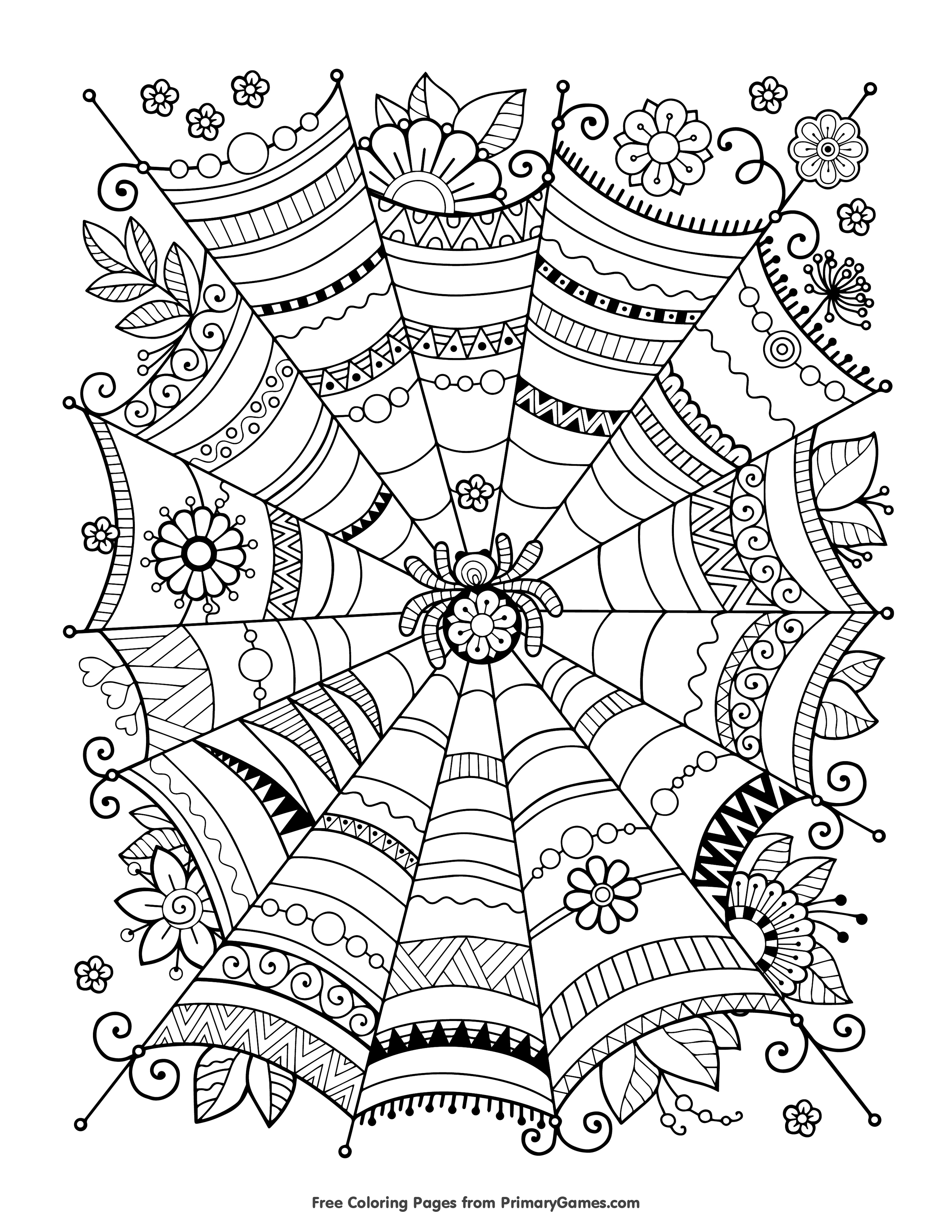 Free Halloween Coloring Pages For Adults Amp Kids Happiness