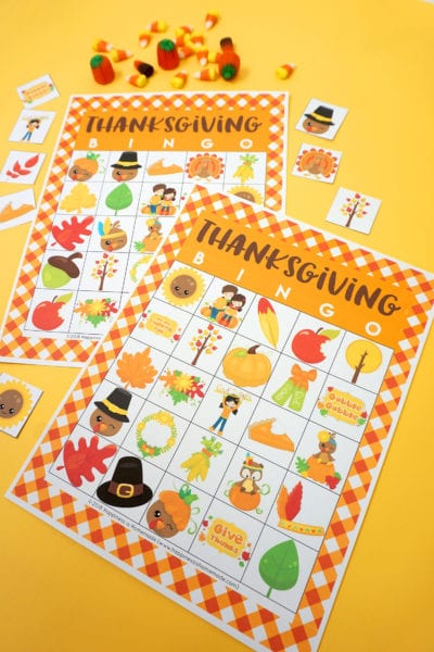 Free Printable Thanksgiving Bingo Cards - Happiness is Homemade