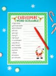 Santa Christmas Countdown Printable - Happiness is Homemade