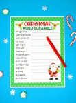 Christmas Word Scramble Printable - Happiness is Homemade