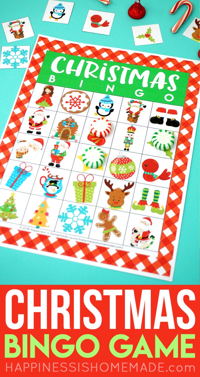 Printable Christmas Bingo Game Cards - Happiness is Homemade